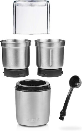 Подрібнювач Princess Pesto Maker мультичоппер з 2 ножами з нержавіючої сталі, 200 Вт, 190 г, для твердих та рідких інгредієнтів, 221040
