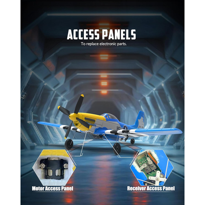ГГц 4-канальний пульт дистанційного керування Літак RTF RC Plane Верхній пілотаж Літак іграшка для початківців, дітей і дорослих (