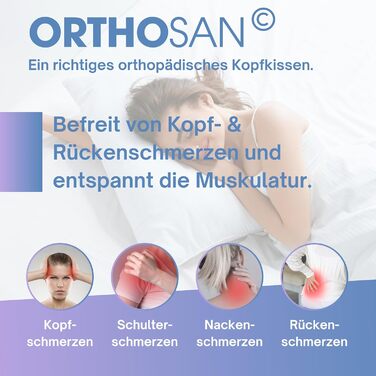 См, оригінальна ортопедична подушка з різним рівнем жорсткості, подушка з піни з ефектом пам&39яті, ортопедична подушка для шиї (8001), 75x45