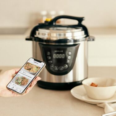 Електрична мультиварка-скороварка NEWLUX Chef Pot V110, 10 програм, 1000 Вт, об'єм 6 л, таймер на 24 години, функція підігріву, 2 режими тиску