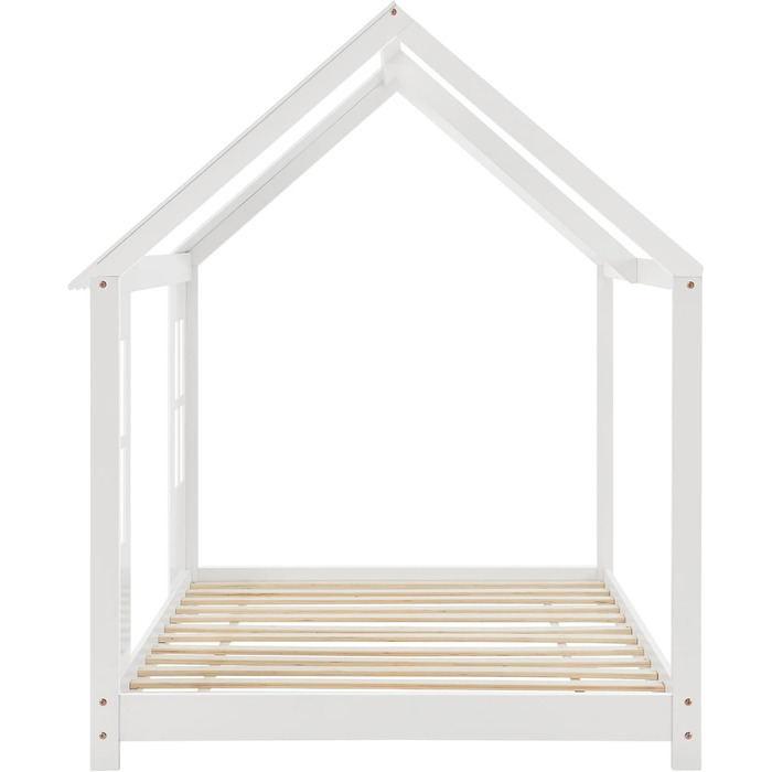 Дитяче ліжко Tostedt Ліжко-будиночок Молодіжне ліжко Ліжко-будиночок Ігрове ліжко Напіввідкритий дизайн Ліжко Монтессорі з масиву