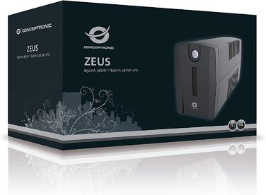 ДБЖ Conceptronic ZEUS04EM 2200 ВА 1320 Вт (650 ВА / 360 Вт, 4 роз'єми IEC)