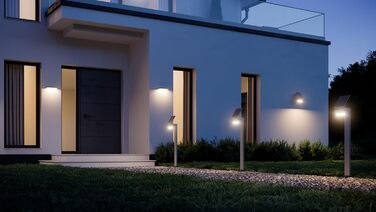 Сонячний світлодіодний світильник Steinel XSolar LS ONE антрацитовий, настінний світильник, датчик руху, нічник, сонячний садовий світильник, акумулятор 3000 мАг