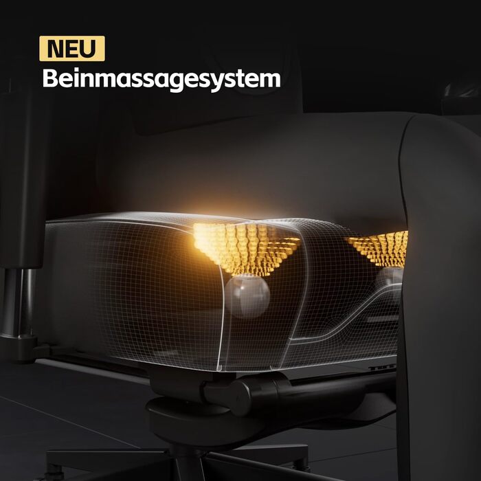 Ігрове крісло AutoFull M6 Ultra 2.0 з функцією масажу Ергономічне ігрове крісло перше у світі з вентиляцією та підігрівом, підлокітниками, що обертаються на 360, підголівником та підставкою для ніг для ігор та офісу (чорне)