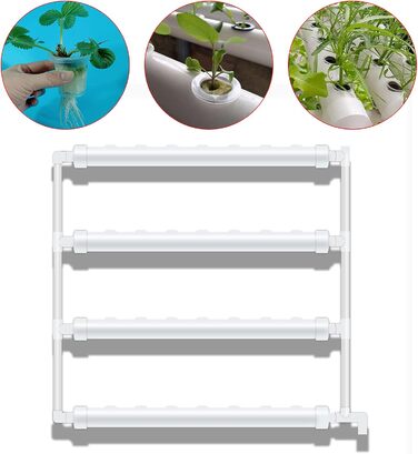 Настінна система гідропонічного вирощування з 36 точками посадки 4-шарова система гідропонічного вирощування Шланги для безґрунтового вирощування з потовщеним зєднаннямВодяний насос (36 точок посадки)