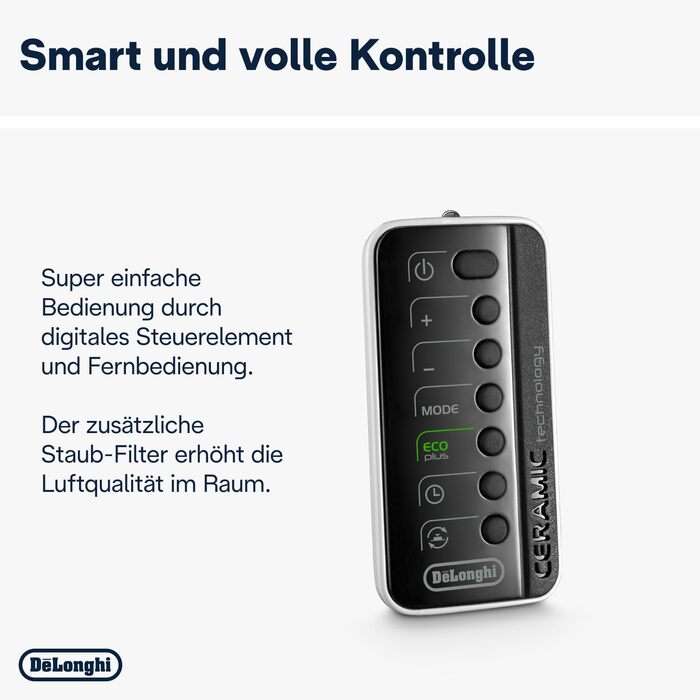 Обігрівач De&39Longhi DCH7993ER.BC, 1 літр, чорний, 25x18x37, одинарний