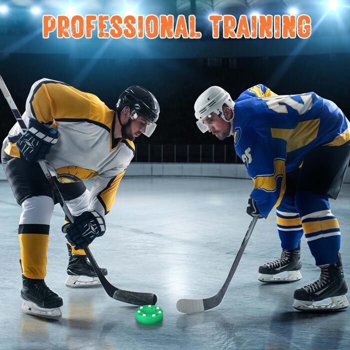 Набір із 6 хокейних шайб BESPORTBLE вуличні хокейні шайби з ABS-пластику для тренувань з хокею в приміщенні/на вулиці, роликового хокею барвисті та нековзні для дітей та дорослих