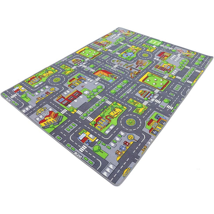 Килимок для вуличних ігор HEVO City Mix дитячий килимок 200x200 см з нековзною підкладкою 200x200 см City Mix