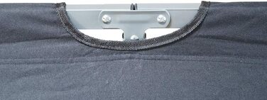 Розкладне ліжечко Grafner XL з сумкою для перенесення, вантажопідйомність до 150 кг, зручна тканина Oxford 600D чорного кольору, розкладне ліжко для гостей