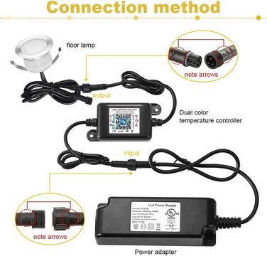 Подовжувачів 3M для світлодіодних ліхтарів RGB, водонепроникний IP67 (контролер колірної температури Bluetooth, 3-контактний), 5