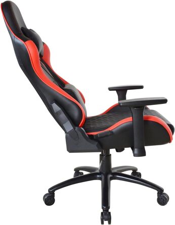 Геймерське крісло для високих людей - червоно-чорне