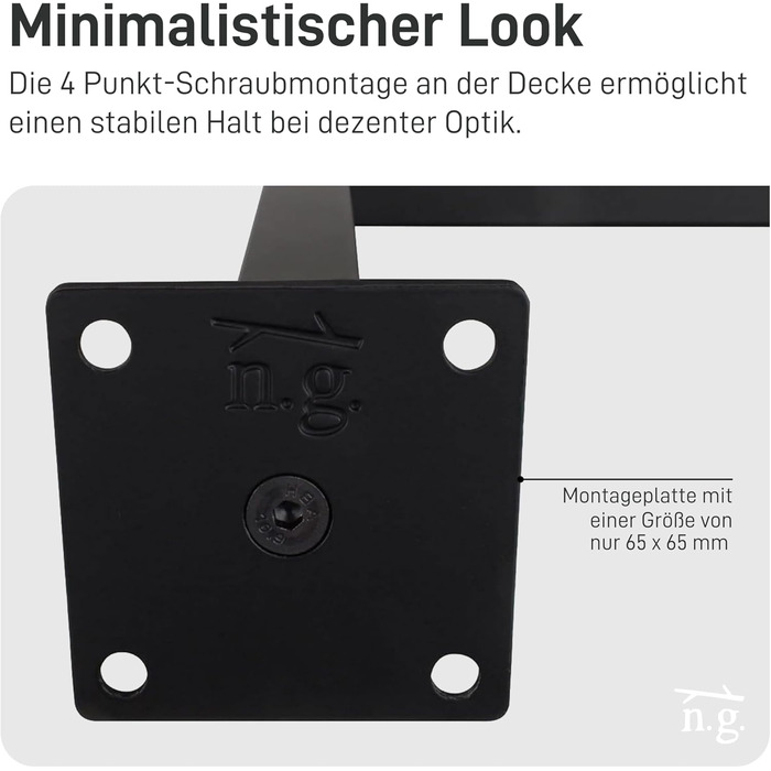 Прямокутна вішалка для одягу Легке настінне кріплення Гардеробна штанга в індустріальному стилі Металева вішалка для одягу чорного кольору Система гардеробів своїми руками Настінна шафа 90x30 см (Г30 x Ш90 см) Чорна