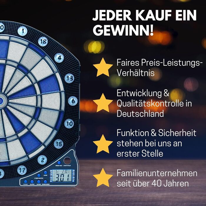 Найкращий спортивний набір для дартсу Cambridge Xtra з 12 дротиками та 24 запасними наконечниками Електронна мішень для дартсу у високоякісному наборі Електронна мішень для дартсу зі світлодіодними дисплеями Шафа для дартсу