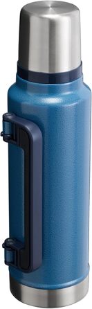 Термос Stanley Classic Legendary 1.4 л - Зберігає напої гарячими або холодними протягом 40 годин - Термос з нержавіючої сталі - Без BPA - Можна мити в посудомийній машині - Hammertone Lake 1420 мл Hammertone Lake