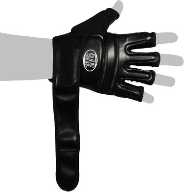 ММА, крав-мага, професійні рукавички від BAY - професійна якість - високоякісне виготовлення - бокс, тренування, боксерська груша, вільний бій, греплінг, бойові мистецтва - захист рук - боксерські рукавички, комплект, чорні, розмір S