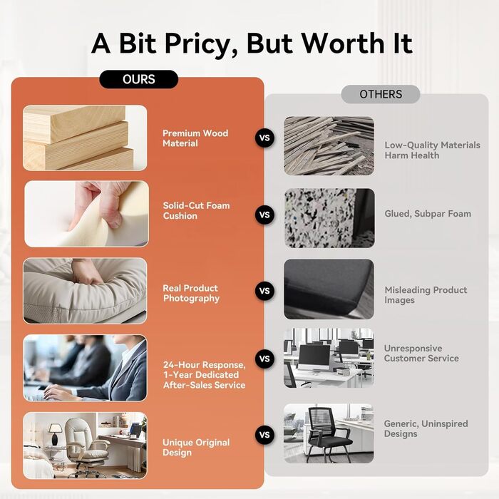 Ергономічне офісне крісло EMIAH з підставкою для ніг, регульоване стільце зі штучної шкіри, зручне сучасне косметичне крісло з колесами, миле комп&39ютерне крісло із середньою спинкою для дому, вантажопідйомність до 150 кг, бежева штучна шкіра