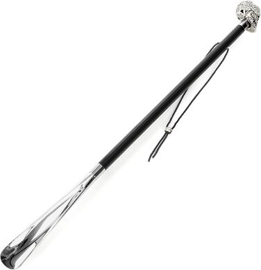 Палиці для ходьби Shoehorn Silver Handle 925 Уздовж 78см Короткий Shoehorn Elegant Luxury Stocking Style Skull