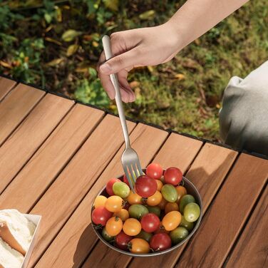 Набір титанових столових приборів для кемпінгу, вулиці з довгою ручкою, ложка, виделка, ніж, універсальний металевий посуд, щоденне використання, дорожнє начиння Ti1055T Ti1055t Набір ложок, виделок та ножів