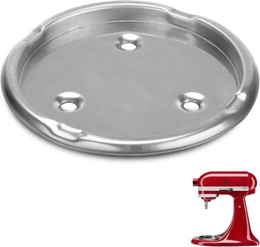 Пластина з гвинтовою кришкою для миски для змішування, W10191926, Чаша Clamp Plate міцно утримує чашу на місці під час змішування, сумісна з KitchenAid і Whirlpool