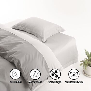 Водонепроникний підодіяльник, односторонній водонепроникний захисний чохол для дітей, людей похилого віку, домашніх тварин, собак, котів (сірий, 135 x 200 см) Сірий підодіяльник 135 x 200 см