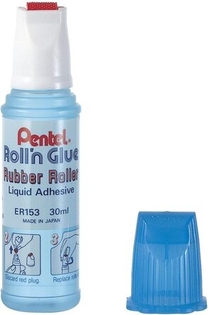 Рідкий клей Roll n Glue Refill 300 мл Подвійна упаковка (2, прозора 30 мл)