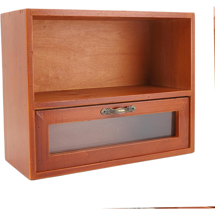 Коробки для зберігання Qcwwy, органайзер, прозора шухляда, полиця для дисплея, шафа для зберігання ювелірних виробів, косметики, офісного приладдя, кухні, вітальні, спальні, вінтажного стилю