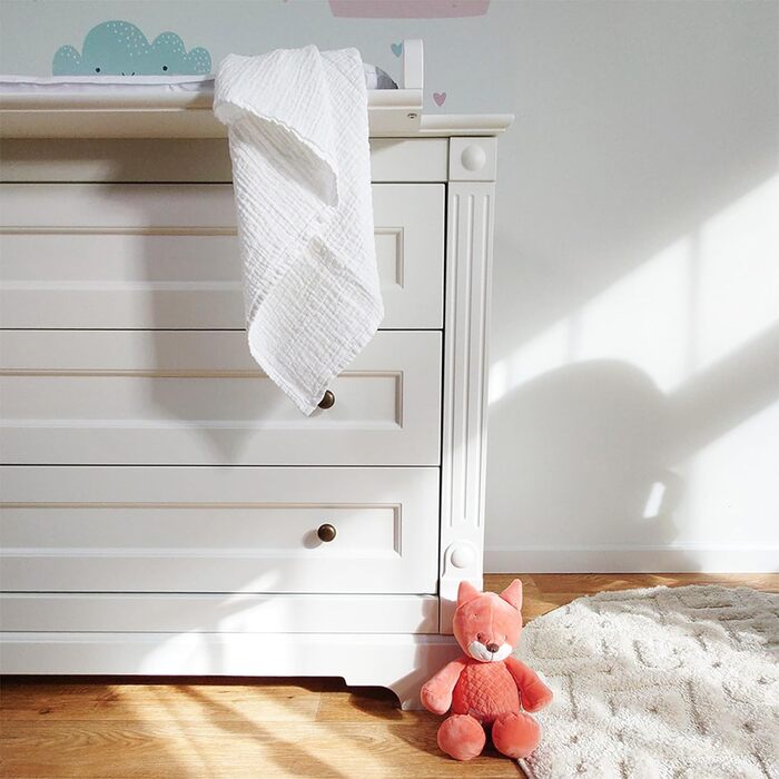 Муслінові пелюшки MAKIAN 10 шт. , 80x80 см, перевірено Oeko-TEX Standard 100, 10 пелюшок від відрижки преміум якості - пелюшки з п