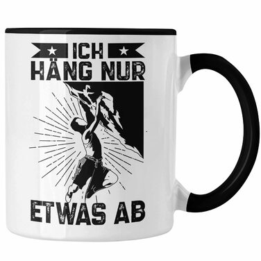 Тренд - Подарунковий кухоль для скелелазіння на свіжому повітрі. Ідея подарунка для альпіністів, з якими я просто проводжу час (чорний).