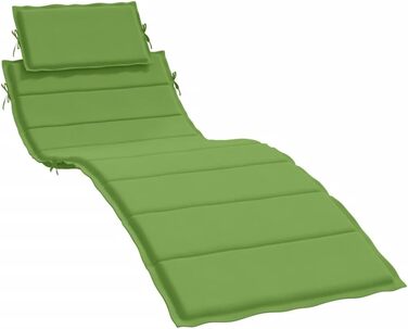 Подушка для шезлонгу CIADAZ Melange Green 186x58x3 см тканина, подушка для шезлонга, подушка для шезлонга, подушка для шезлонга, подушка для лавки, подушка для крісла з високою спинкою, подушки для шезлонгів - 4002481