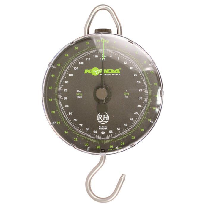 Ваги Korda Dial Scales 54 кг 120 фунтів - Рибні ваги, рибальські ваги, ваги для зважування коропа