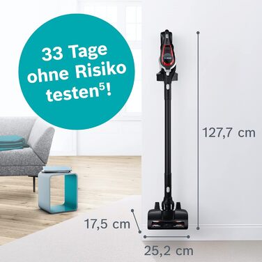 Акумуляторний пилосос Bosch Unlimited ProPower Series 8 BSS81POW1, акумуляторний ручний пилосос, без мішка, гігієнічний фільтр, ви