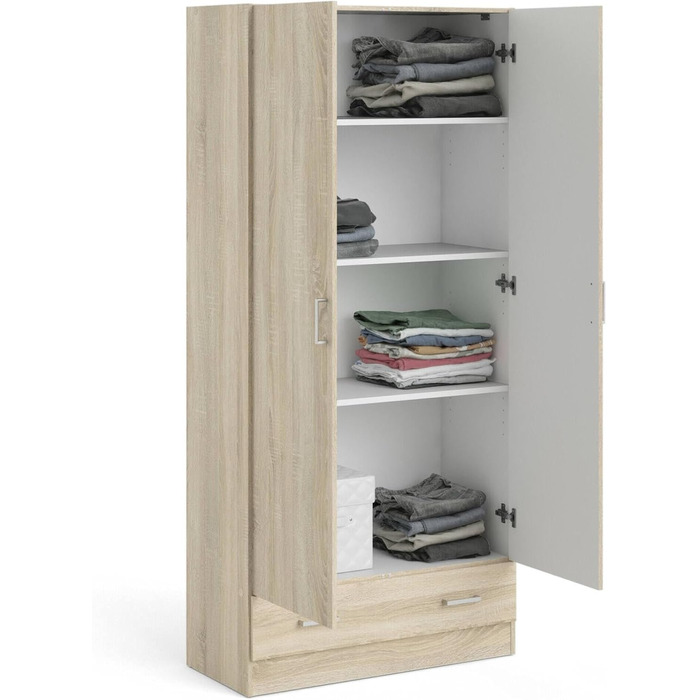 Шафа Dmora з двома дверима та однією шухлядою, кольору дуба, 79 x 35 x В171 см