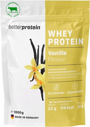 Сироватковий протеїн BetterProtein, Ваніль, 1 кг