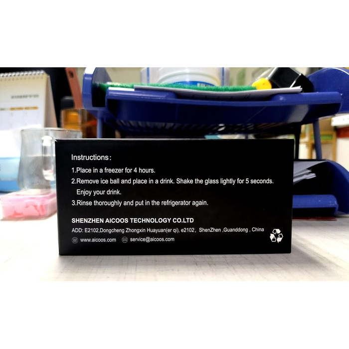 Багаторазова кулька для льоду 2 шт. и - кубик льоду круглий, камінь для віскі, кубики льоду з нержавіючої сталі з високою технолог