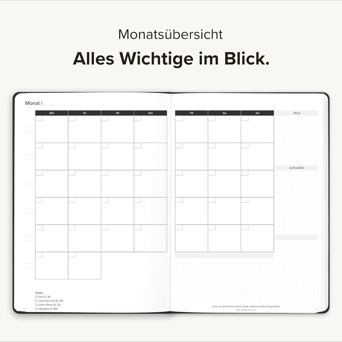 Планувальник Парето (без дати) Ідеально організований, досягає цілей, підвищує продуктивність, розвиває корисні звички Книжковий календар, тижневий планувальник, щоденник, журнал успіху, органайзер Чорний, без кишені