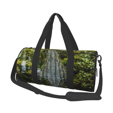 Дорожня сумка-циліндр з крокодилячим принтом, спортивна сумка для чоловіків та жінок, сумка-мішок, спортивна дорожня сумка