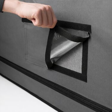 Намет для вирощування MyHomeGrow, сірий Закритий бокс для вирощування рослин Гроубокс, домашнє вирощування, гроушафа Намет для розсади, рослинний намет, теплиця для вирощування, 240x120x200