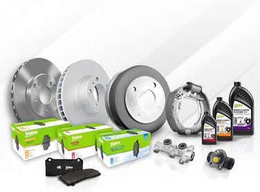 Комплект покритих гальмівних дисків Valeo 672938 (2 шт.), задня вісь