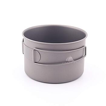 Титанова чаша TOAKS 550 мл, діаметр 118 мм або 103 мм з ручкою