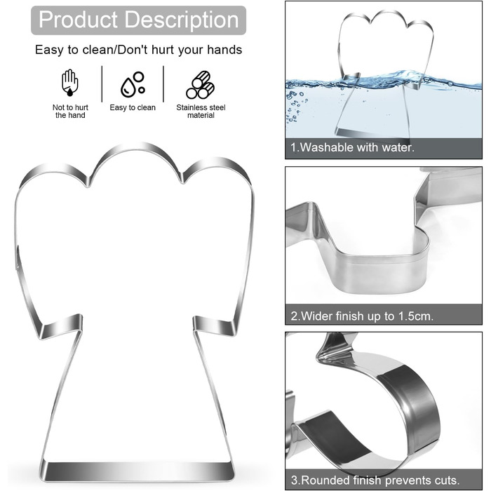 Набір формочок для різдвяного печива 5 шт Cadimus