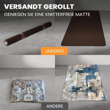 Захисний килимок для офісних стільців COSYLAND 90 120 см - Килимок для офісного стільця - Килимок для офісного стільця - Захисний килимок для підлоги - Килимок для офісних стільців - Килимок для офісного стільця (темно-коричневий)