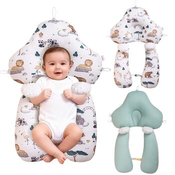 Позиціонуюча подушка, подушка для підтримки голови при синдромі плоского голова, 65 x 42 см, U-подібна позиціонуюча подушка, регульований допоміжний пристрій для позиціонування голови та тіла, можна прати.