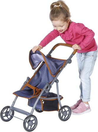 Коляска для ляльки Ліба - темно-синій, 16830 -