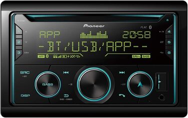 Автомобільна радіостанція Pioneer FH-S720DAB FH-S720BT CD 2DIN CD з Bluetooth гучний зв'язок, передній AUX і USB порт