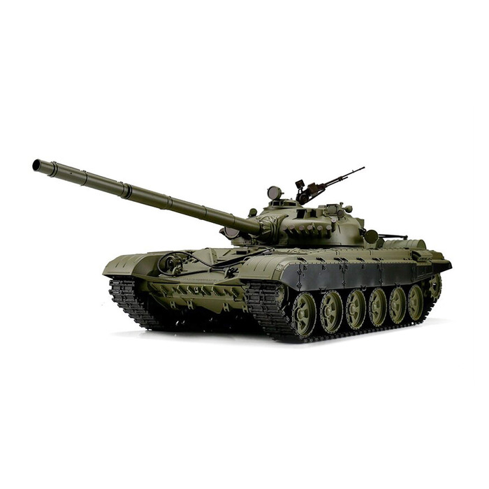 Радіокерований танк T-72 Heng Long 116 з функцією стрільби, димом, звуком та сталевою коробкою передач - 2,4Ghz V6.0 (Pro)