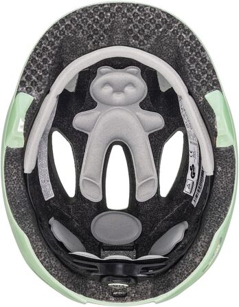 Легкий велосипедний шолом для дітей - індивідуальне регулювання розміру - висувний зі світлодіодним підсвічуванням 45-50 см м'ятно