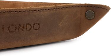 Піднос Londo з натуральної шкіри - шкіряний органайзер, практична коробка для зберігання - для гаманців, годинників, ключів, монет, мобільних телефонів та канцелярського приладдя, норка