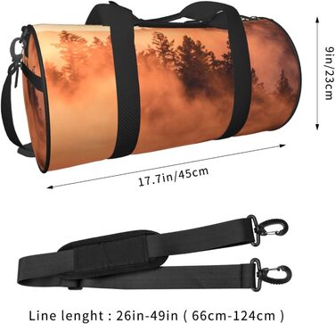 Спортивна сумка для подорожей Захід Сонця, чорна, універсальний розмір