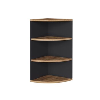 Кутова полиця Vicco Ecki, книжкова полиця, антрацит/золотий дуб, 30 x 60 см Антрацит/золотий дуб 60x30 см