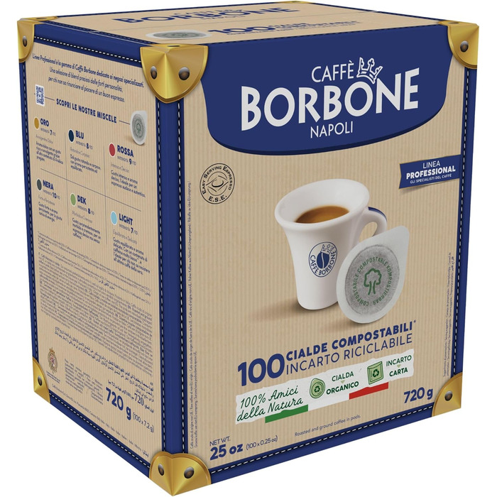 Кавових капсул Borbone, чорні, мікс, ESE, 44 мм. Чорний мікс, ука (100 упаковок), 100